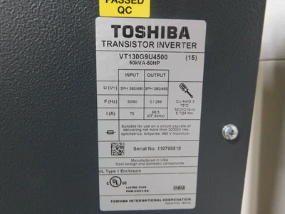 Used Toshiba VT13G9U4500 Variable Speed Drives Ohio US | Equipment Recovery Corp. #1329781