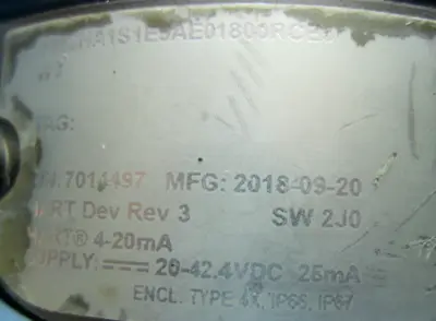USED Rosemount 5302 HA1S1E5AE01800RCE5