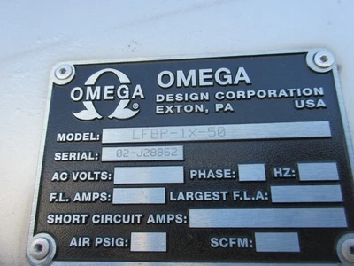 USED OMEGA DESIGN LFBP-1X-50