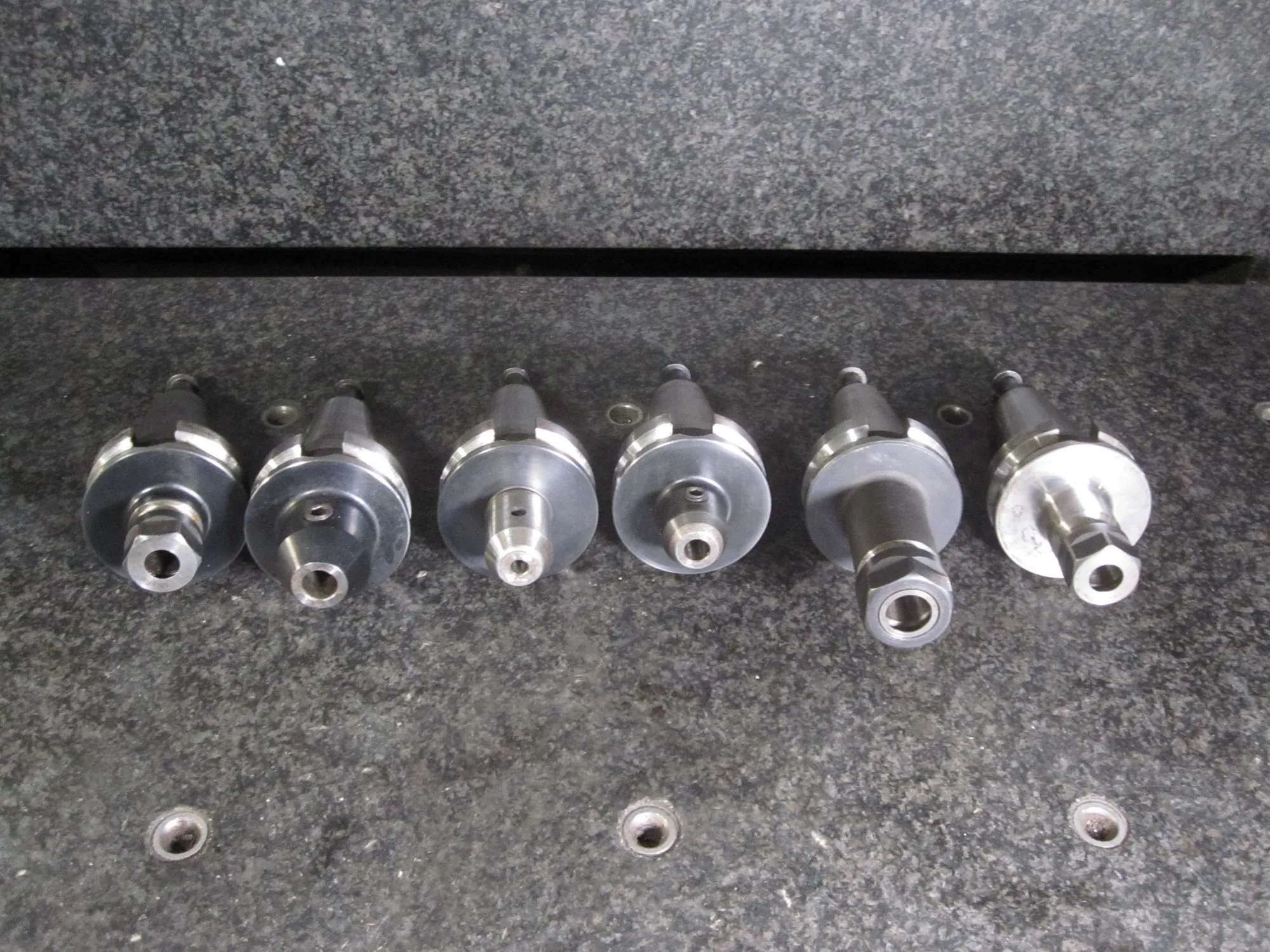 6x BT40 Tool Holders Includes retention Knobs Pull Studs DMG Mori Seiki NV5000