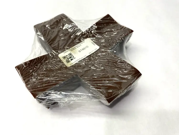 New | in-Stock SAFETYTAC SQUARED X'S BROWN FLOOR MARKING STICKER 6" X 6" X 2" PKG OF 25 Lab Labels Michigan US | Maverick Industrial Sales #1122651