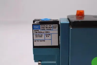 MAC 82A-0A-CPA VALVE TM-DDAJ-1DK PR82A-GADA VAC TO A50 PSI STOCK #323-A