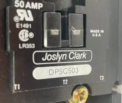 NEW JOSLYN CLARK DP5C503 50AMP 24V 50/60HZ