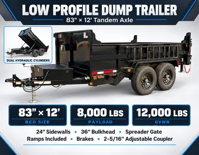 Used 2027 QUALITY STEEL 12' TANDEM AXLE Dump Trailers Michigan US | Miedema Asset Management Group #1577377
