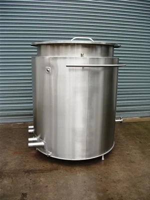 1,100 L S/S Electrically Heated Jacketed Cooker Tank