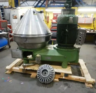 (3) Westfalia HSA 200-36-777 clarifier centrifuges, 316SS.