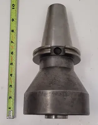 CAT 50 FACE MILL HOLDER, 5" OVERALL DIAMETER, 9-3/8” OAL, 1.75” OUTER ARBOR
