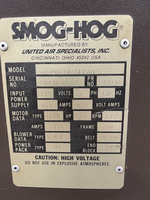 Smog Hog Fume Extractor