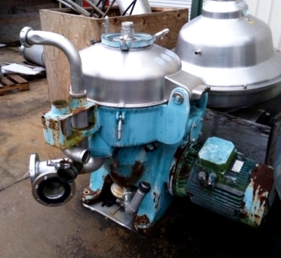 (3) Alfa-Laval TX 310S-34H-50 nozzle centrifuges, 316SS.