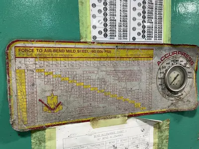 Used 1985 ACCURPRESS 713010 Press Brakes Ohio US | HGR 24 #1343709