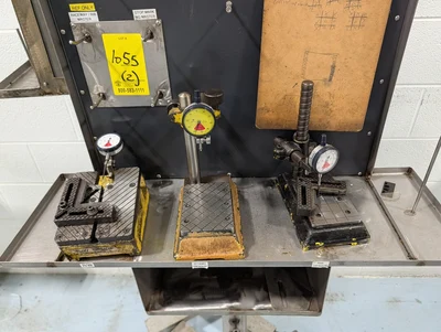 (2) Portable Gage Stands W/ Precision Tooling