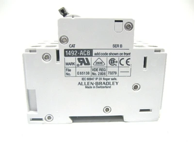 USED ALLEN BRADLEY 1492-CB3H040 AND 1492-ACBH1