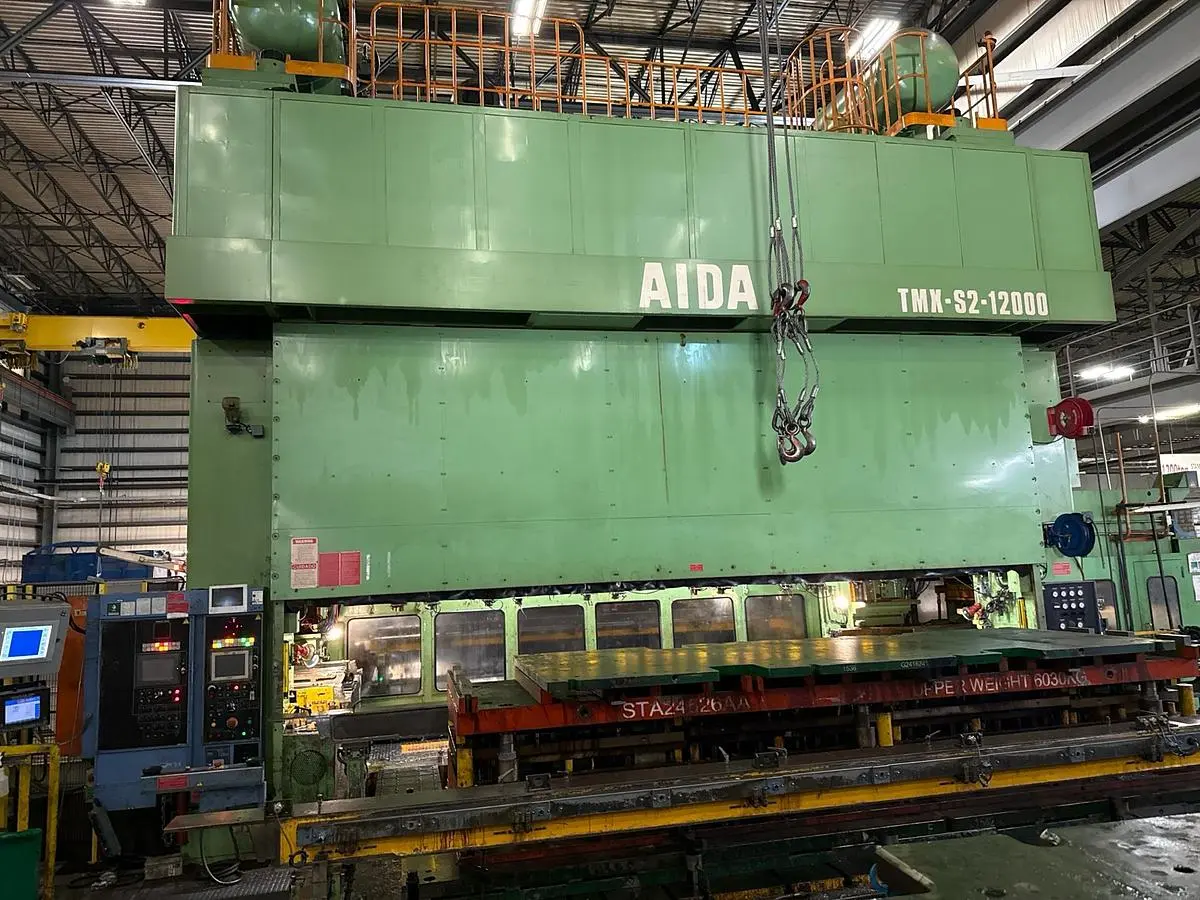 Used 2012 AIDA TMX-S2-12000 Straight Side Presses Michigan US | Midwest Press and Automation #1421980
