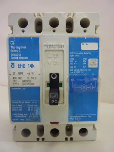 Used WESTINGHOUSE EHD3020 Circuit Breakers Michigan US | Ideal Machinery #575888
