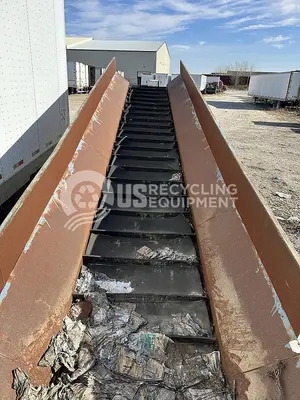 USED RICE LAKE FABRICATORS INCLINED CONVEYOR