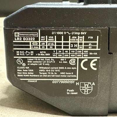 NEW Telemecanique LR2D3322