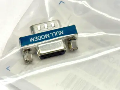 DMA060MF | L-Com  Slimline Null Modem Adapter DB9 M/F - New