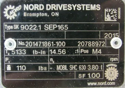 NEW NORD SK9022.1 SEP165 SPEED REDUCER SK90221 SEP165