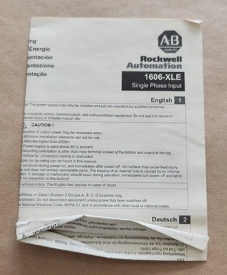 NEW Allen-Bradley 1606-XLE80E