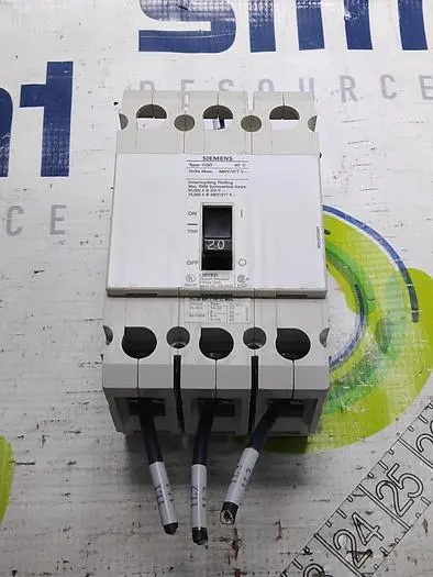 Used SIEMENS CQD 3 POLE 40C 20 AMP Circuit Breakers | SMT Resource #484994
