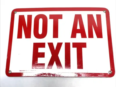 Used EMED Not An Exit Sign 10"X7" LOT OF 4 Safety Products (Other) Michigan US | Maverick Industrial Sales #1400585