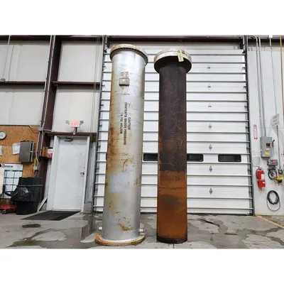 Used Ametek Whitlock 24" Dia X 10'-6" Chlorine / Helium Gas Vaporizer Exchanger