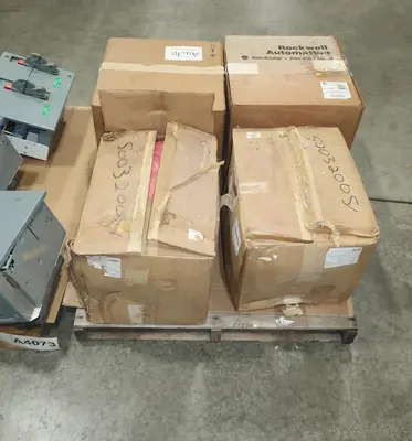 2 PALLETS OF ASSORTED MCC BUCKETS, ALLEN BRADLEY, ABB