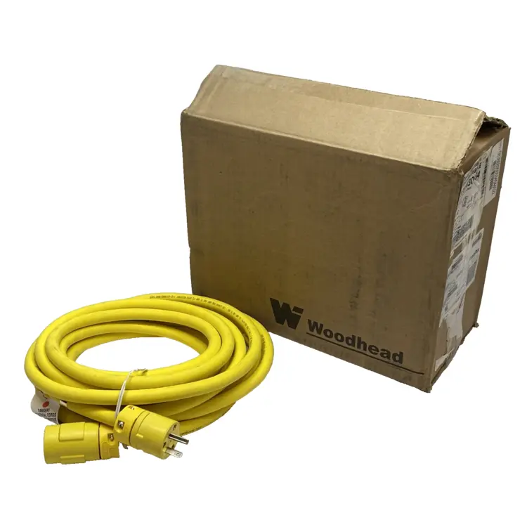Used MOLEX SUPER-SAFEWAY CORDSET NEMA 5-20 25' 12/3 YELLOW M-F 12 AWG Cable & Wire | Maverick Industrial Sales #1111900