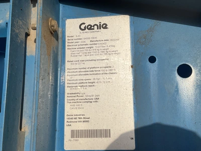 Used 2006 GENIE S-40 BOOM LIFT Telescopic Boom Lifts Michigan US | Miedema Asset Management Group #1474456