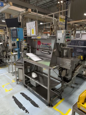 (2) Visual Inspection Tables W/ (2) Touchscreen Modules & (2) Acer Monitors