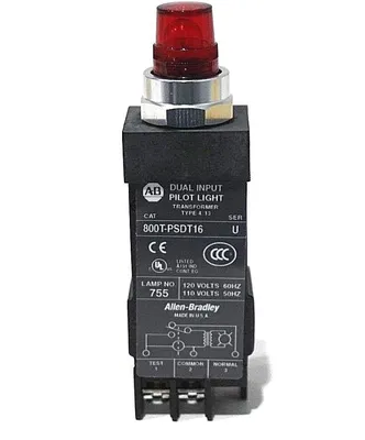 NEW ALLEN BRADLEY 800T-PSDT16R PILOT LIGHT SER.U 800TPSDT16R