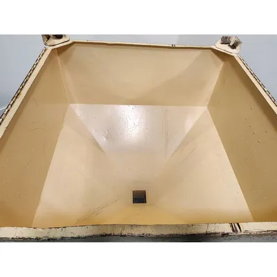 Used 30 Cu. Ft. Carbon Steel Portable Material Storage Bin Stackable Tote Hopper