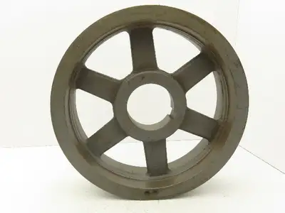Browning 4C150R 4-Groove C V-Belt Pulley Sheave R1 Taper Bushed 15.4" OD