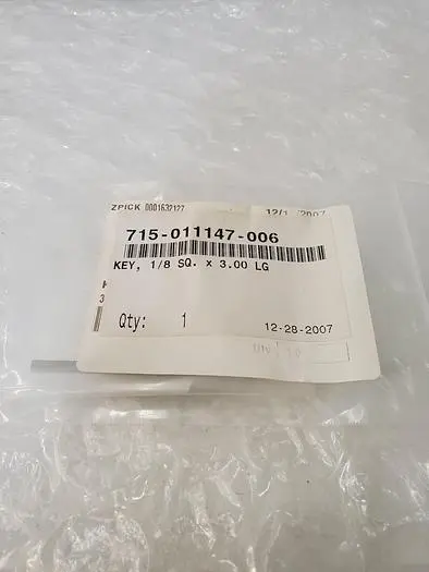 715-011147-006 KEY, 1-8 SQ. X 3.00 LG