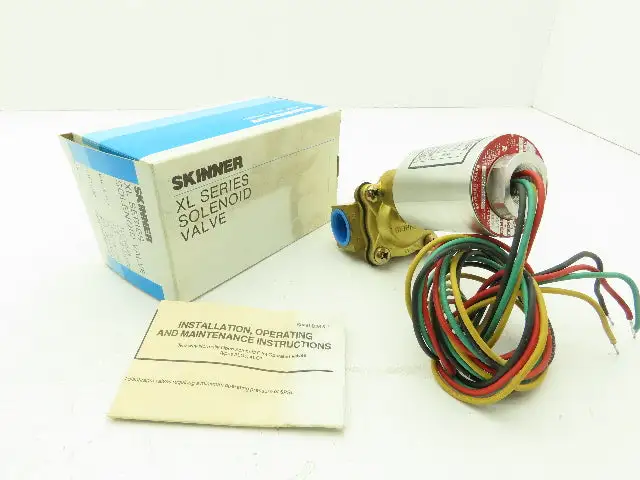 Honeywell Skinner XLG2R330C Solenoid Valve 2-Way NC 120V 50PSI 3/4" NPT Gasoline