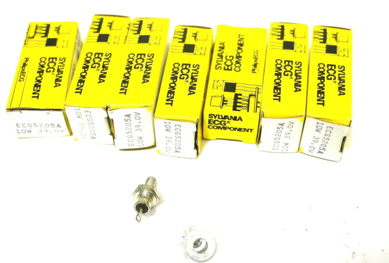 7 NEW SYLVANIA ECG5205A 10W 39.0V