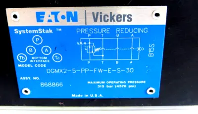 NEW EATON VICKERS DGMX2-5-PP-FW-E-S-30 VALVE DGMX25PPFWES30