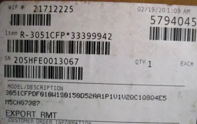 NEW Rosemount 051 CFP DF010W1S0150D52AA1P1V1V2QC1Q8Q4E5