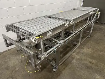 114"L Three-Section Wire Conveyor
