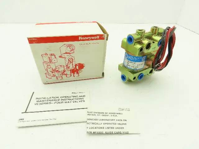 Honeywell Skinner V9LHRN13C Solenoid Valve 4-Way NC/NO 120V 140 PSI 1/4" NPT