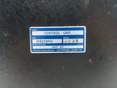 Westinghouse 198D589G On/Off/Start/Jog  Speed & Direction Control Panel Unit A3