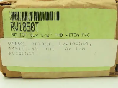 Hayward RV1050T PVC Adjustable Relief Valve 1/2" NPT Threaded THD Viton Seals
