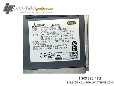 NEW MITSUBISHI FR-A840-00052-1-N6