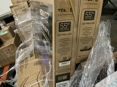 Used (2) TCL 55QM63K Commercial Audio/Visual Equipment Michigan US | Miedema Asset Management Group #1423395