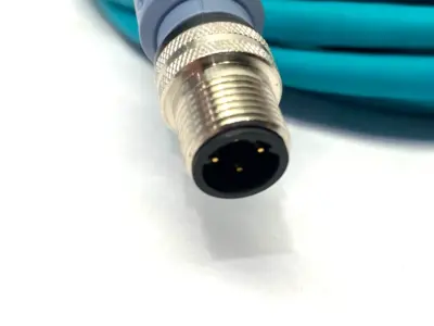 Used Turck Double Ended Ethernet Cable RJ45 to M12 M/M U3-00588 Cable & Wire Michigan US | Maverick Industrial Sales #1402532