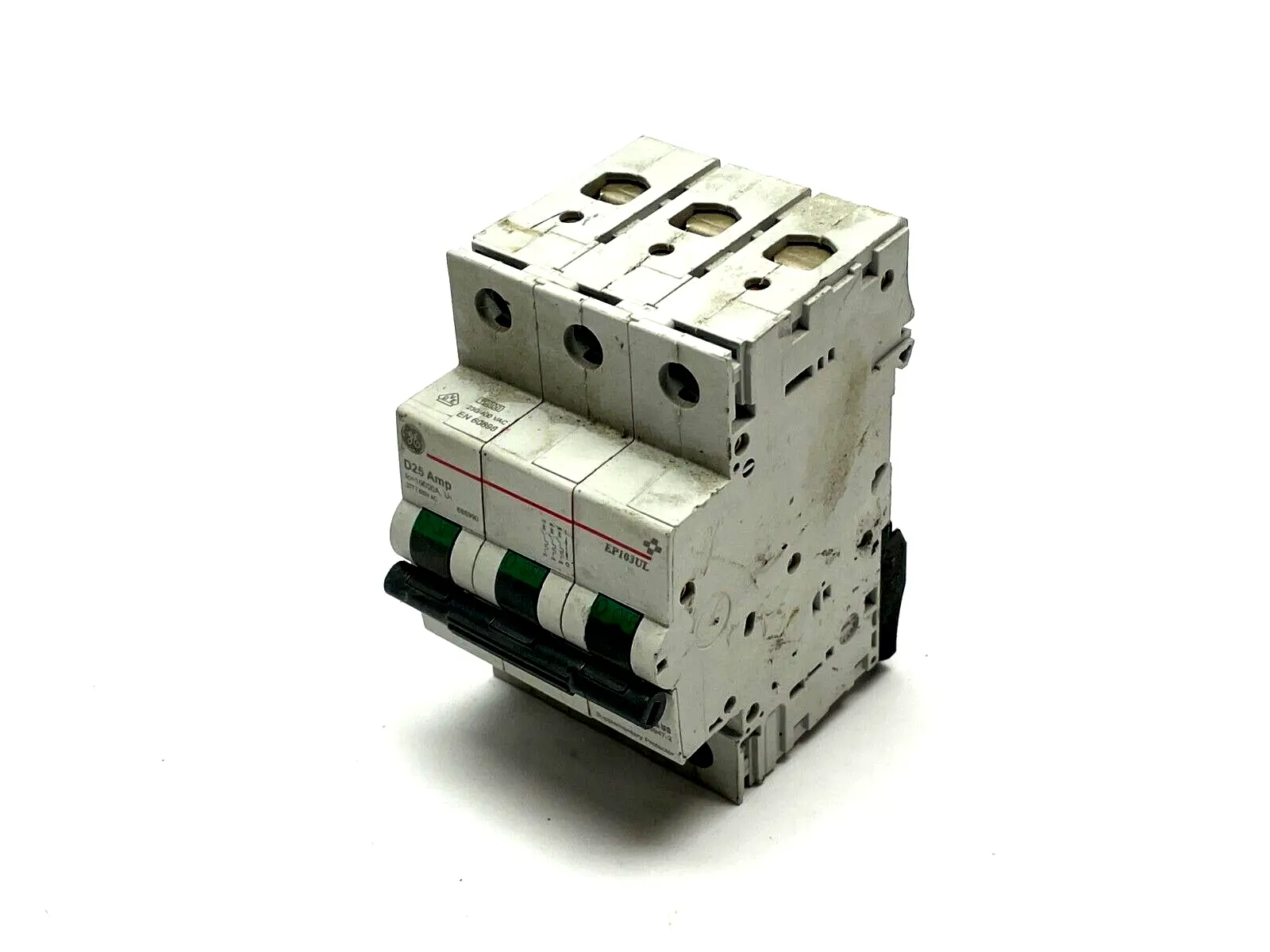 EP103ULD25 | General Electric  Miniature Circuit Breaker 10kA 3P 25A - Used