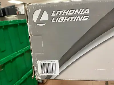 New | in-Stock Lithonia New Lithonia Lighting Series Track Kit 44" 3-Light Matte White LED Linear Track Lighting Kit Lighting Illinois US | Falcon Restaurant Supply #1376075
