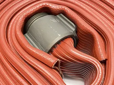 New | in-Stock Angus Red Chief Red Nitrile Rubber Fire Hose 75' Plumbing Equipment Michigan US | Maverick Industrial Sales #1391921