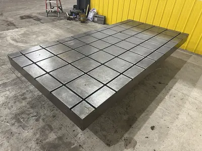 5' X 10' STEEL LAYOUT TABLE: STOCK #22156