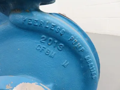 Peerless Pump model 8196 size 1x1.5x8 with base and motor
